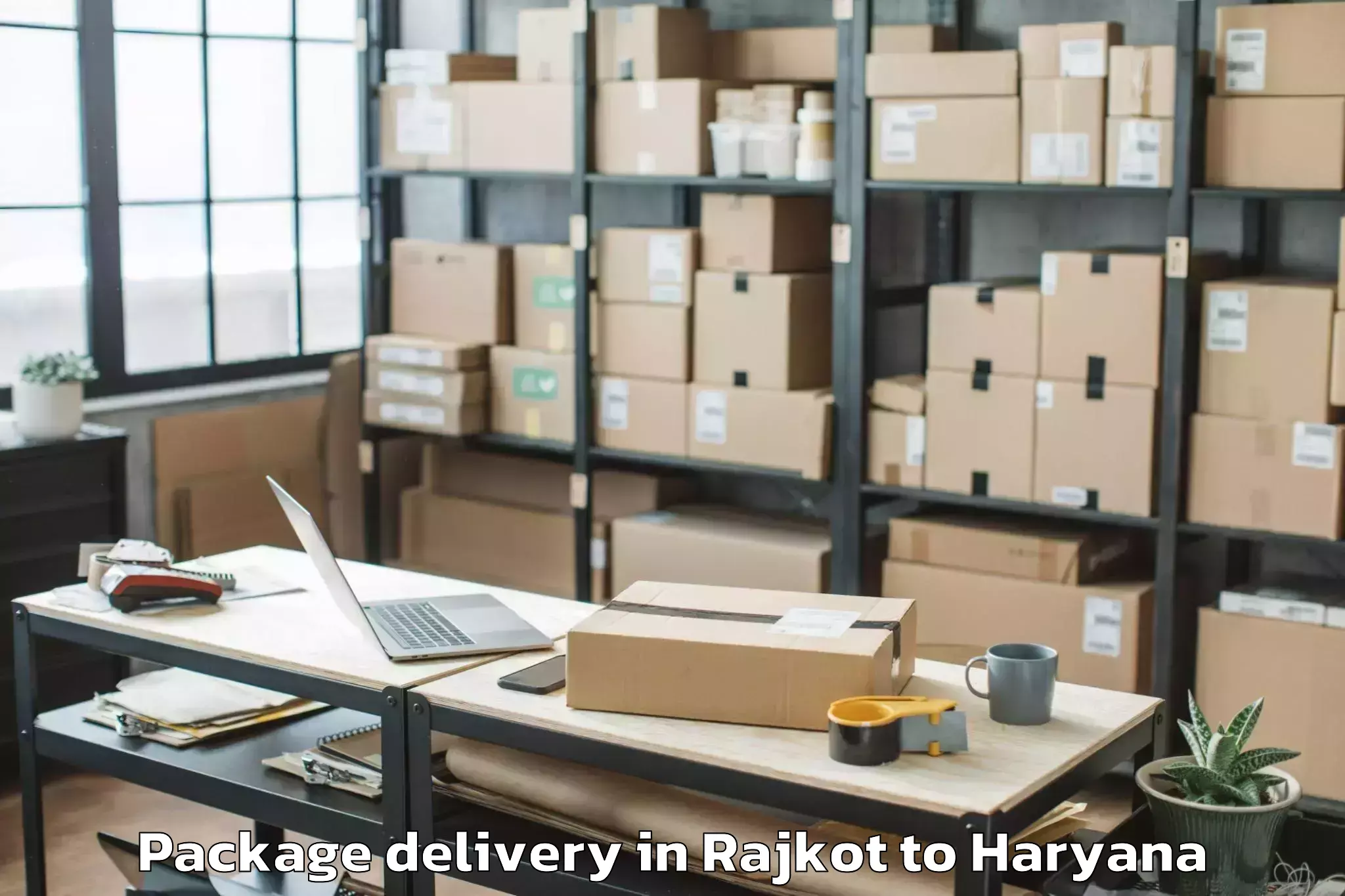 Leading Rajkot to Deenbandhu Chhotu Ram Universi Package Delivery Provider